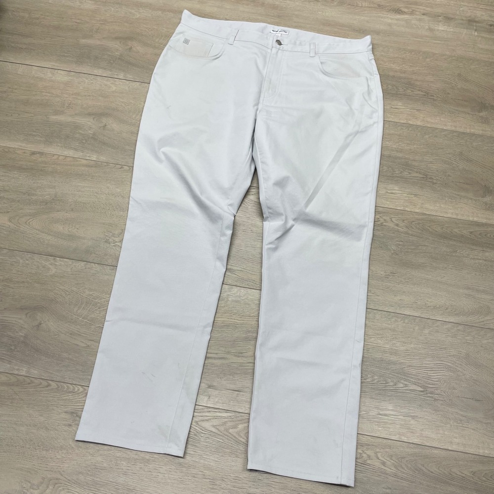Peter Millar Pants Mens 38/30 Gray EB66 Performance Golf Trousers READ Golf Prep